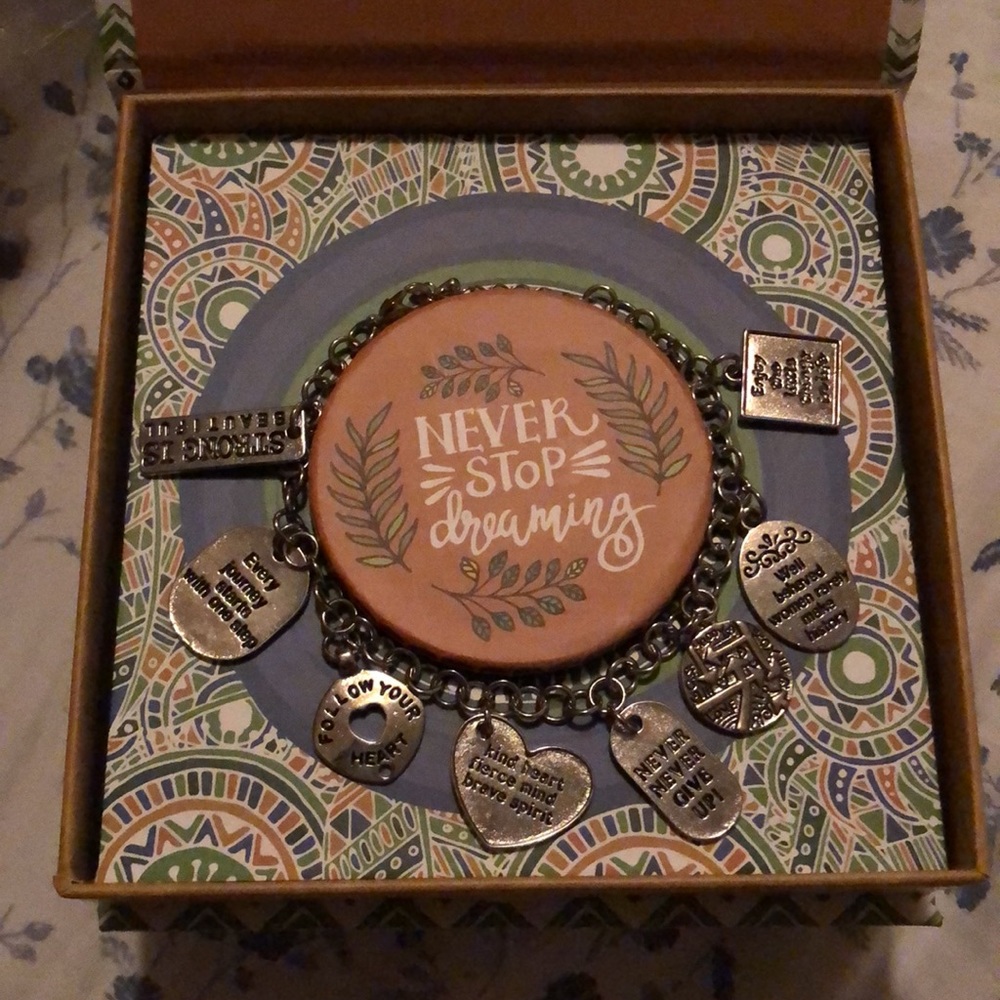 Positive charm bracelet